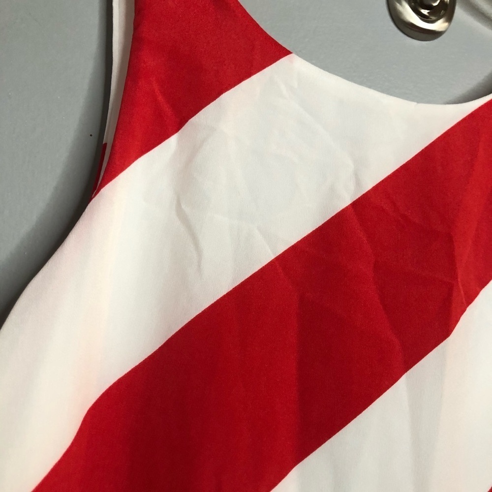 Everly Nordstrom red and white striped sleeveless top Stitch Fix Sz Sm - Picture 3 of 8